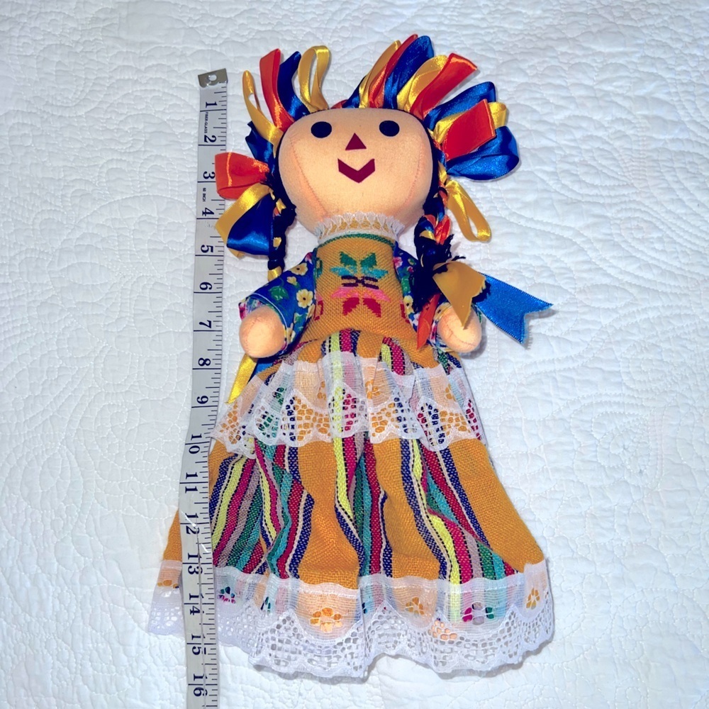 MARÍA LELE DOLL AUTHENTIC MEXICAN DOLL 15” MULTI COLOR - Picture 3 of 8